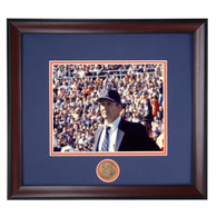 Auburn Tigers Coaching Legend Pat Dye Framed Football Photo