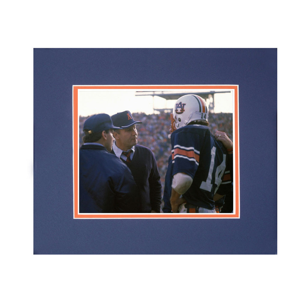 Auburn Tigers Coach Pat Dye On Field Framed Football Photo – Auburn Art