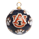 Auburn Paw Navy Cloisonné Ornament