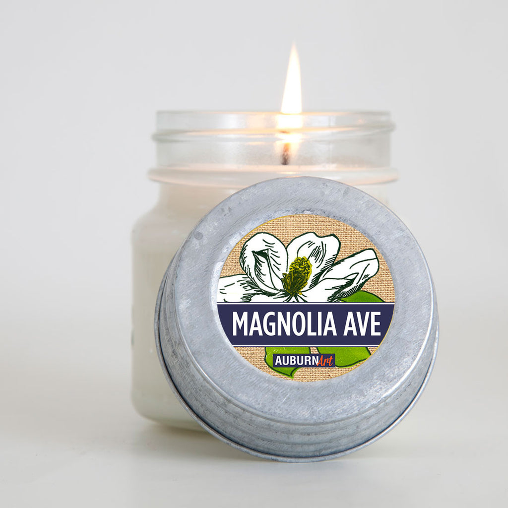 Magnolia Avenue Candle The Scent of Magnolia and Jasmine Auburn Art